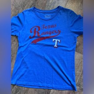 Texas Rangers MLB Majestic Threads women’s‎ tshirt size L
